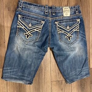 Rock Revival Jorts Shorts Julian Relaxed Stretch shorts mens 39" /15"